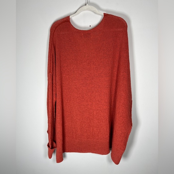 The Normal Brand Roadtrip V-neck Open Knit Beachy Slouchy Sweater sz L - Picture 12 of 13